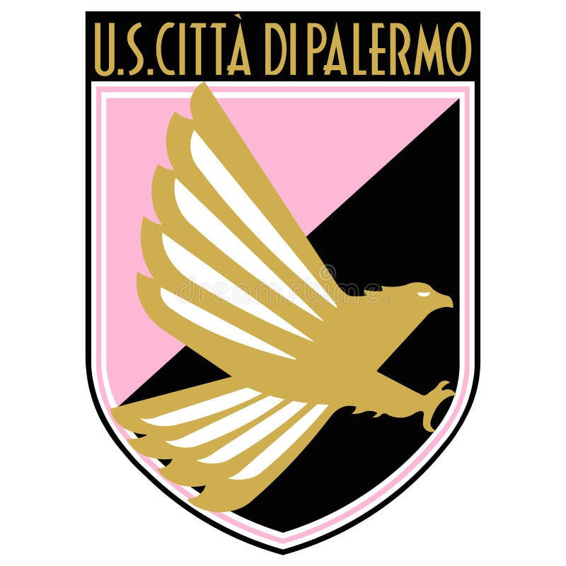 The Emblem of the Football Club `Palermo`. Italy Editorial Stock Image -  Illustration of palermo, white: 165419599