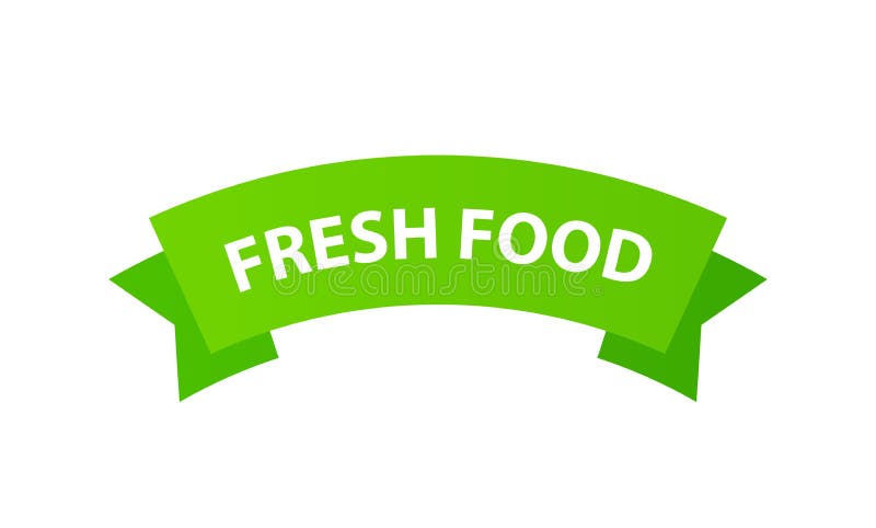 Emblem Fresh Food Sign For Packages Natural Products And Health Food