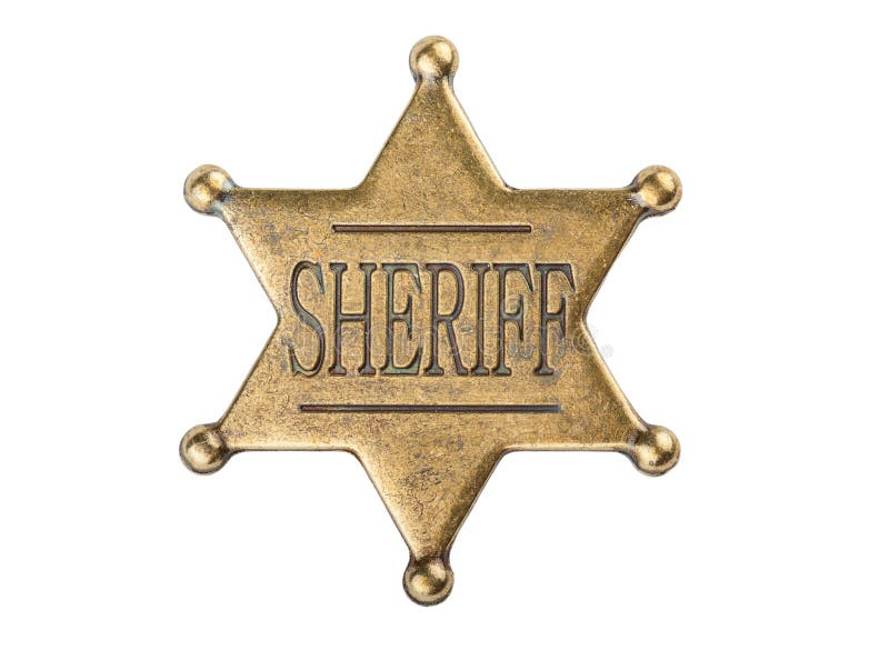 Emblem för tappningsheriffstjärna arkivbilder Emblem för tappningsheriffstjärna arkivbilder