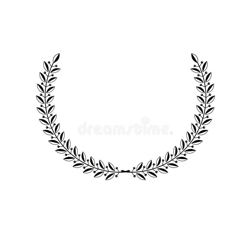 Emblema antiguo floral de Laurel Wreath Elem heráldico del diseño del vector ilustración del vector Emblema antiguo floral de Laurel Wreath Elem heráldico del diseño del vector ilustración del vector