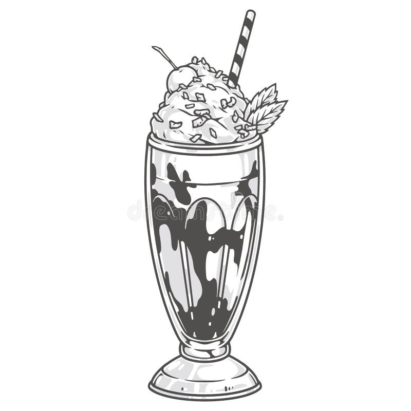 Caráter De Vidro Do Kawaii Do Milk Shake Ilustração do Vetor - Ilustração  de desenhado, arte: 95185026