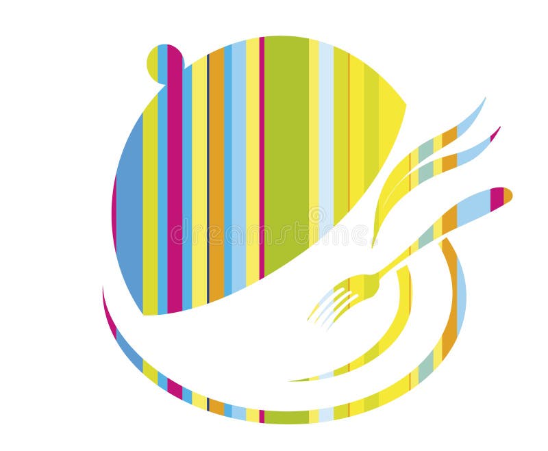 Emblema culinário, logotipo para o restaurante ilustração royalty free Emblema culinário, logotipo para o restaurante ilustração royalty free