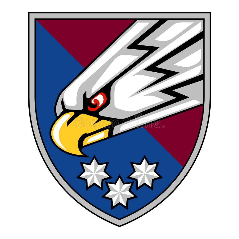 Emblema De Blindagem Vetorial Da 25.ª Brigada Aérea Separada De