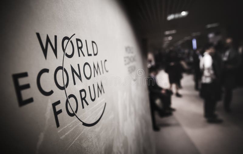 Emblema del forum economico mondiale in Tavate