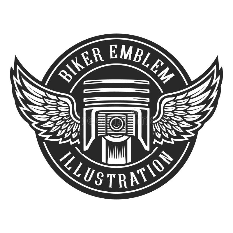 Emblema del motorista libre illustration Emblema del motorista libre illustration