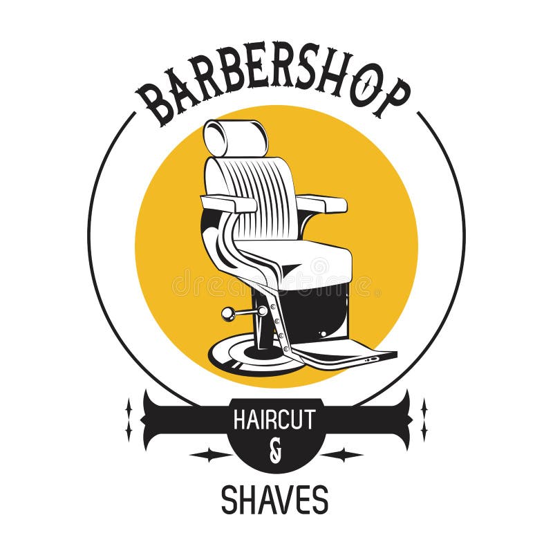 Emblema del vintage de la barbería libre illustration Emblema del vintage de la barbería libre illustration