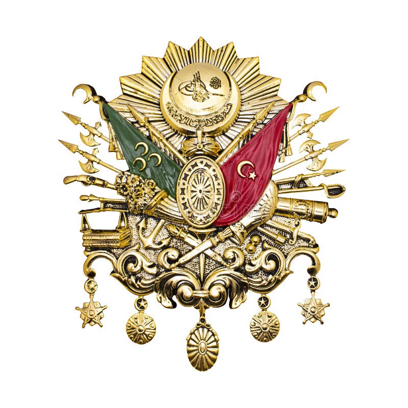 Emblema dell'impero ottomano emblema dell'impero ottomano della Dorato-foglia