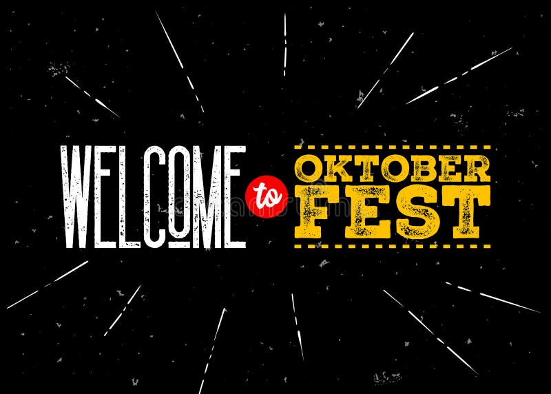 Emblema di vettore di Octoberfest Benvenuto all'iscrizione di Oktoberfest illustrazione di stock Emblema di vettore di Octoberfest Benvenuto all'iscrizione di Oktoberfest illustrazione di stock