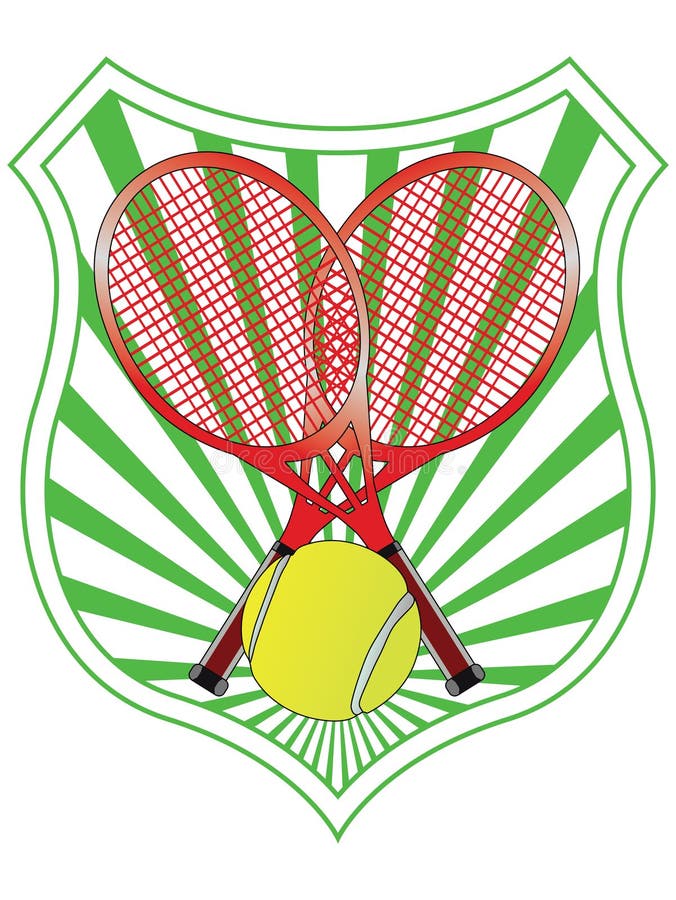 Emblema de ténis ilustração do vetor