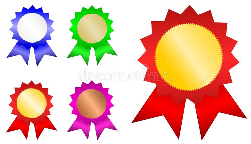 Emblemas do vencedor ilustração royalty free Emblemas do vencedor ilustração royalty free
