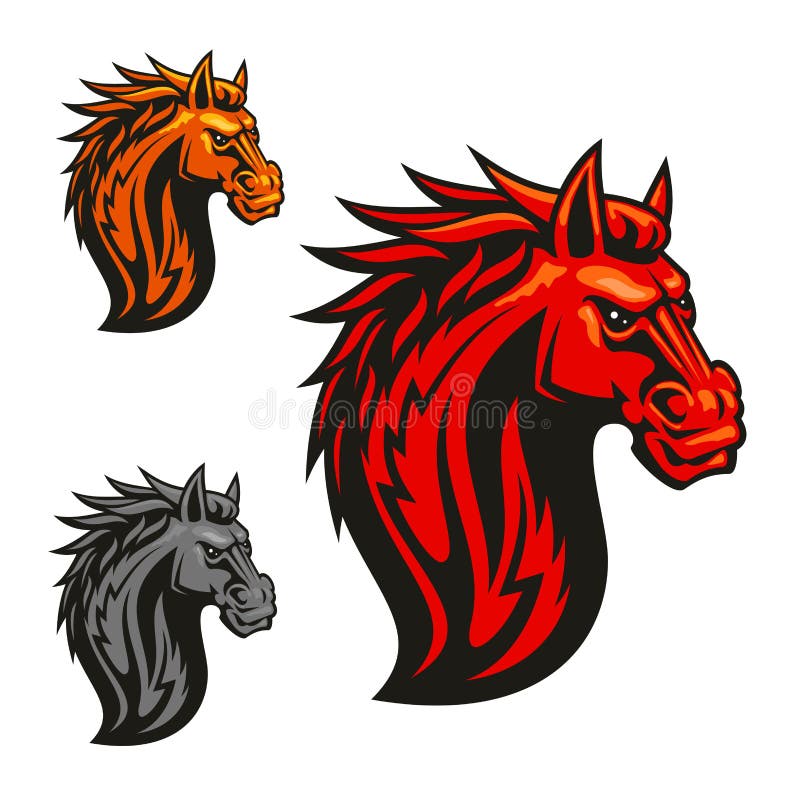 Emblemas Estilizados Da Xadrez Feroz Da Cabeça De Cavalo Ilustração do  Vetor - Ilustração de clube, logotipo: 75980815