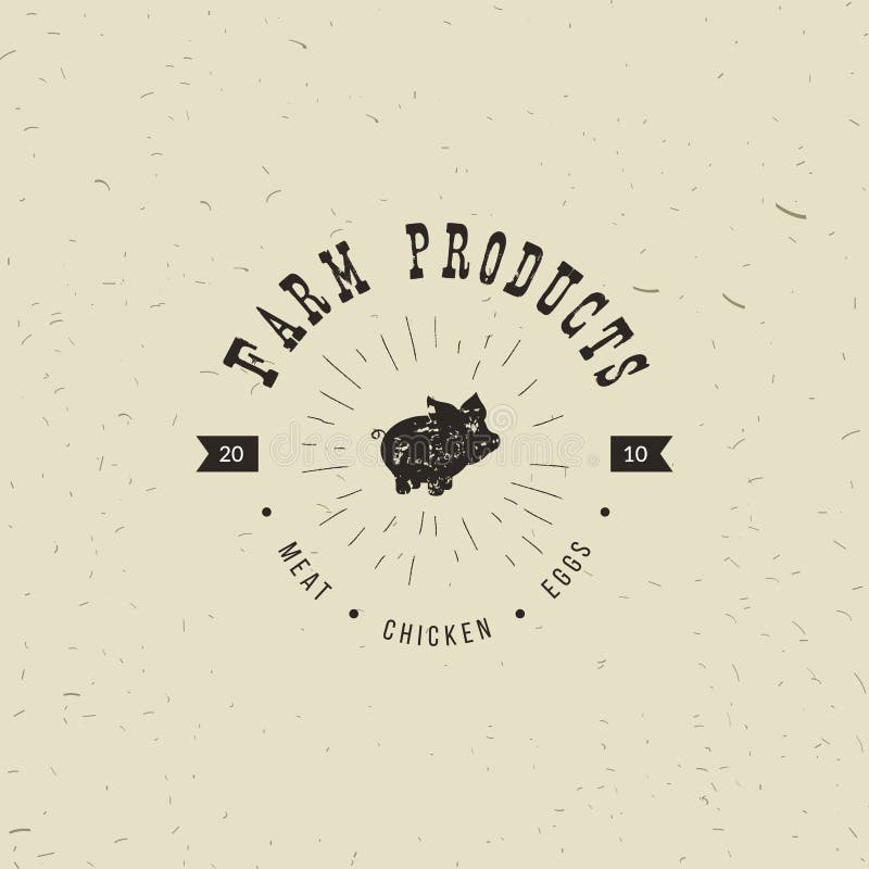 Emblemat Butchery mięsny sklep z Świniowatą sylwetką, tekst Butchery, Świeży mięso, produkty rolniczy Loga szablon dla mięsa ilustracja wektor Emblemat Butchery mięsny sklep z Świniowatą sylwetką, tekst Butchery, Świeży mięso, produkty rolniczy Loga szablon dla mięsa ilustracja wektor