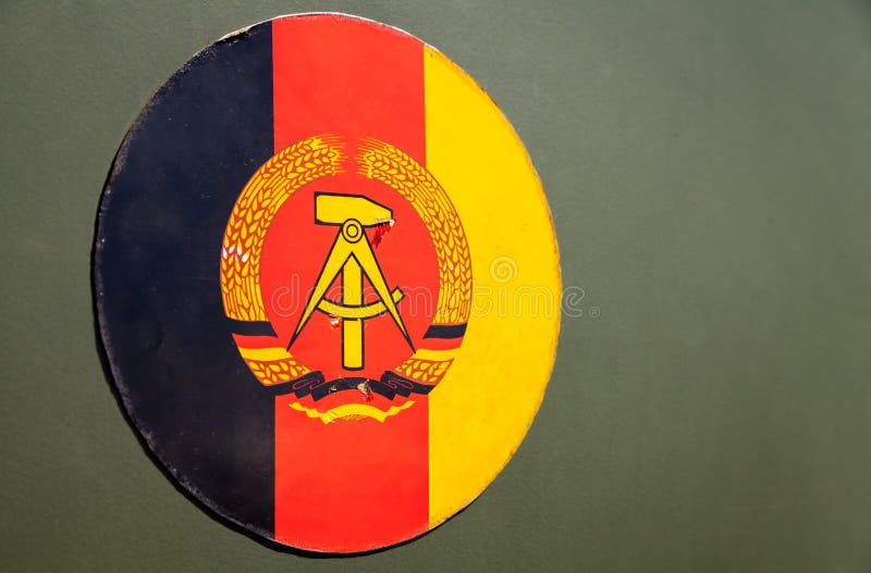 Emblème De La République Démocratique D'Allemande Image stock éditorial