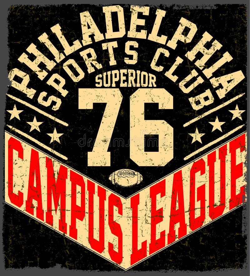 Emblème de typographie d'usage de sport de New York, football américain, vintage illustration de vecteur Emblème de typographie d'usage de sport de New York, football américain, vintage illustration de vecteur