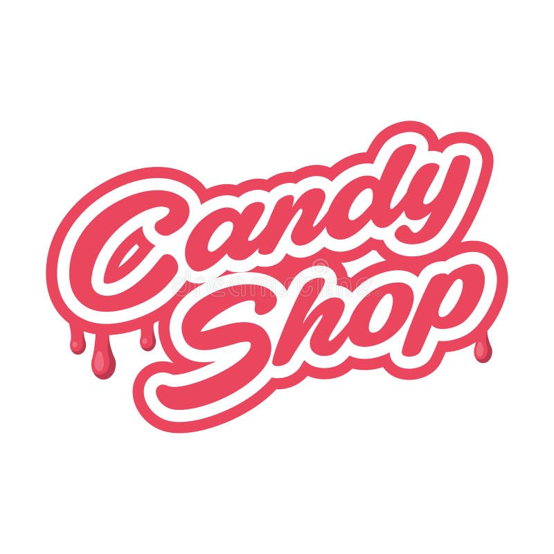 Emblème de vecteur de magasin de sucrerie - illustration d'isolement de vecteur de label Calibre de logo Emblème de vecteur pour illustration stock Emblème de vecteur de magasin de sucrerie - illustration d'isolement de vecteur de label Calibre de logo Emblème de vecteur pour illustration stock