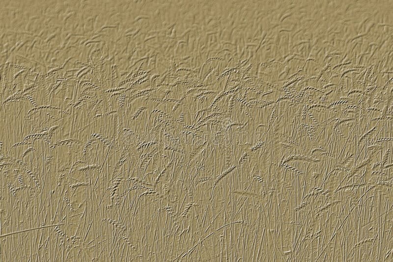 Embossed image of a corn field stock photo