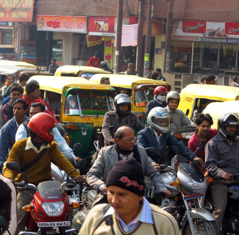 Embouteillages en Inde