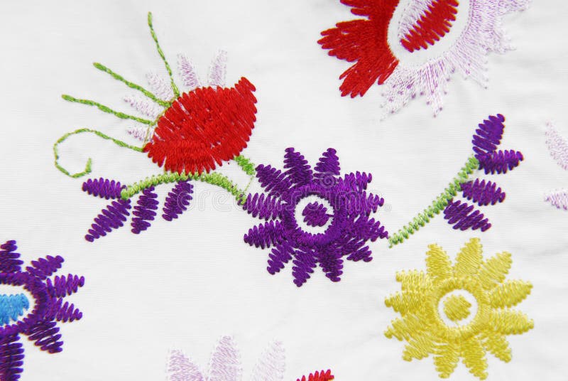 Embroidered fabric texture stock photography Embroidered fabric texture stock photography