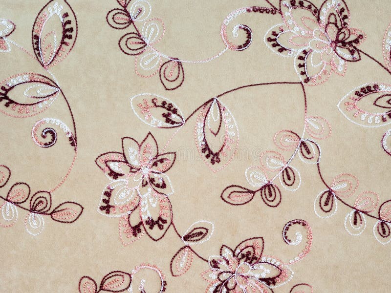 Embroidered fabric texture stock photo. Image of ornament 47779908