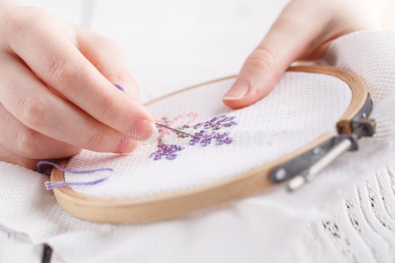 Embroidery And Cross Stitch Accessories Stock Photo - Download