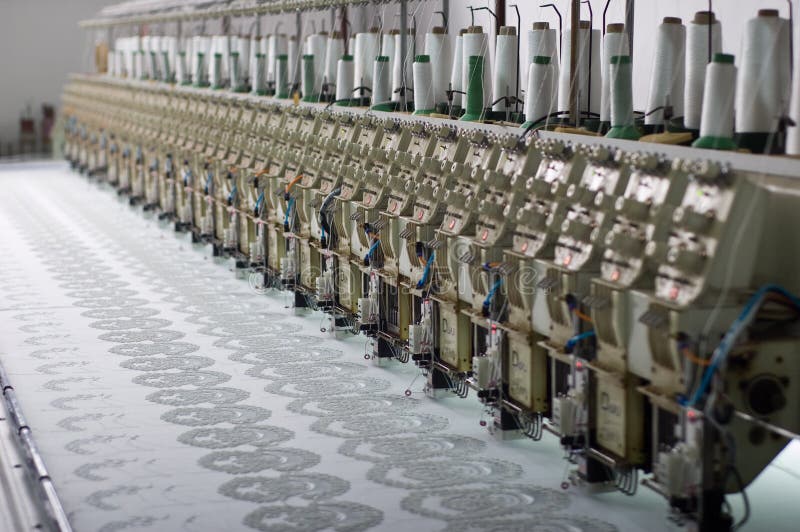 Embroidery machine stock image. Image of industry, design 6178721