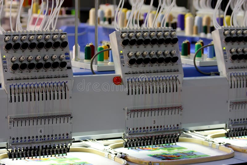 Embroidery machine stock photo. Image of clothing, stitch 8541086