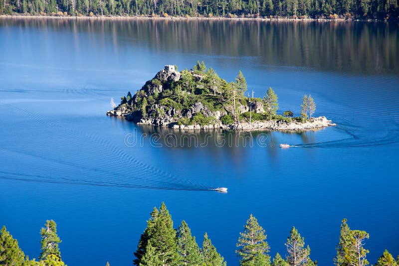 Emerald Bay island