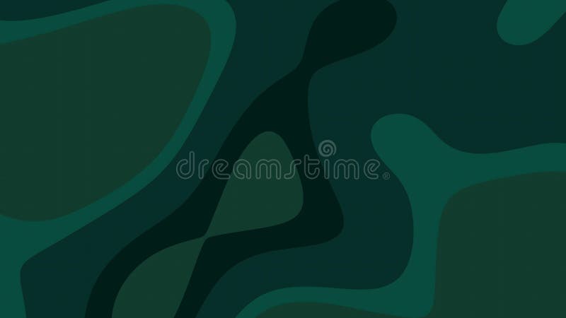 Emerald Green Abstract Background with Organic Fluid Shapes and Depth royalty free illustration