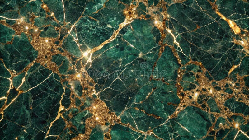 Emerald green and gold marble texture a luxurious background for design projects. Generative AI vector illustration