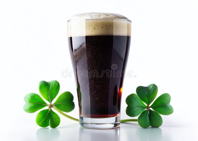 Emerald Green St Patricks Day Beer Glass A Festive Firing of Irish Heritage vektor illustrationer