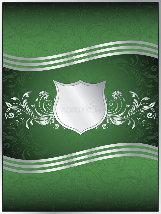 Emerald Green Vector Background Template Stock Vector - Illustration of