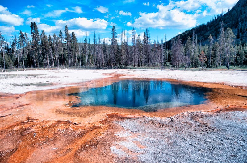 Emerald Pool in Black Sand Basin, Yellowstone National Park, Wyoming
