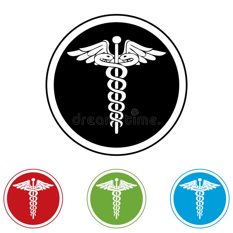 Emergency black ,red,green and blue web icons.