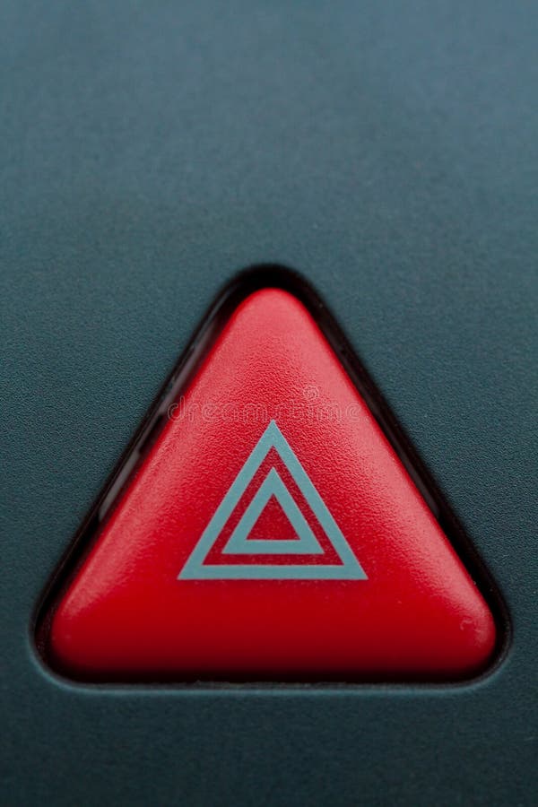 Emergency button stock image