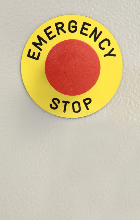 Emergency button royalty free stock image