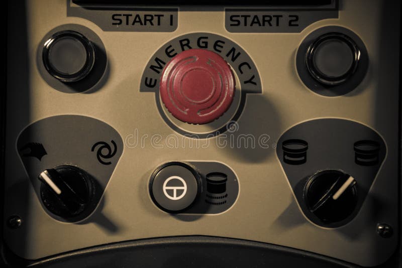 Emergency Button stock photography