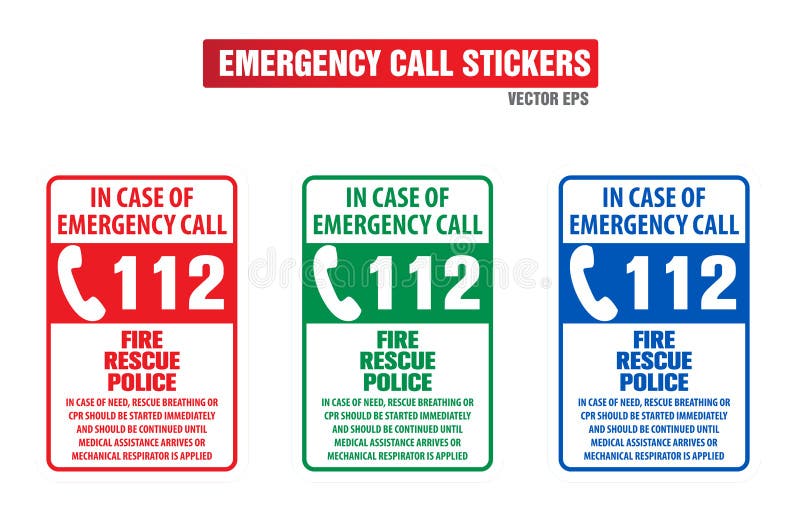 Emergency call sign royalty free illustration