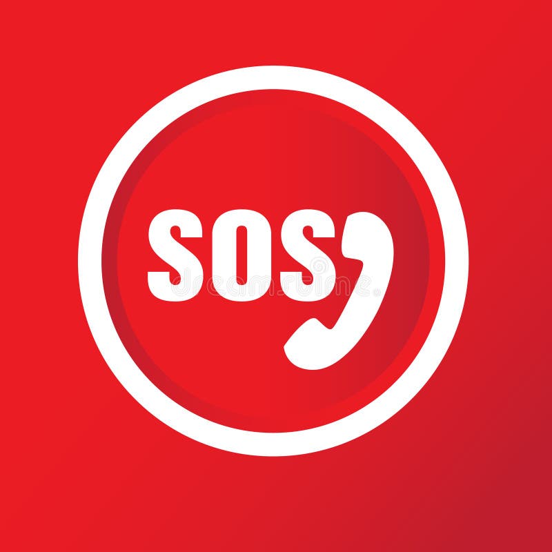 Emergency call sign royalty free illustration