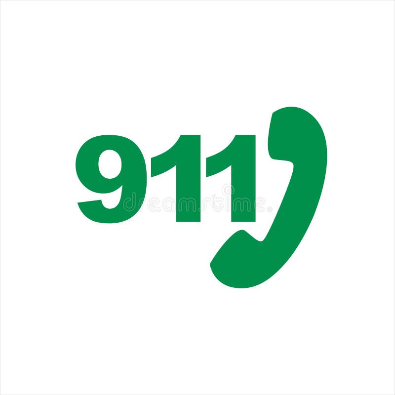 Emergency call sign royalty free illustration