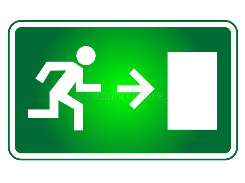 Emergency exit sign