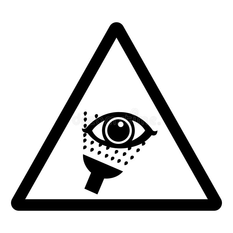 Emergency Eye Wash Symbol Sign, Vector Illustration, Isolate on White