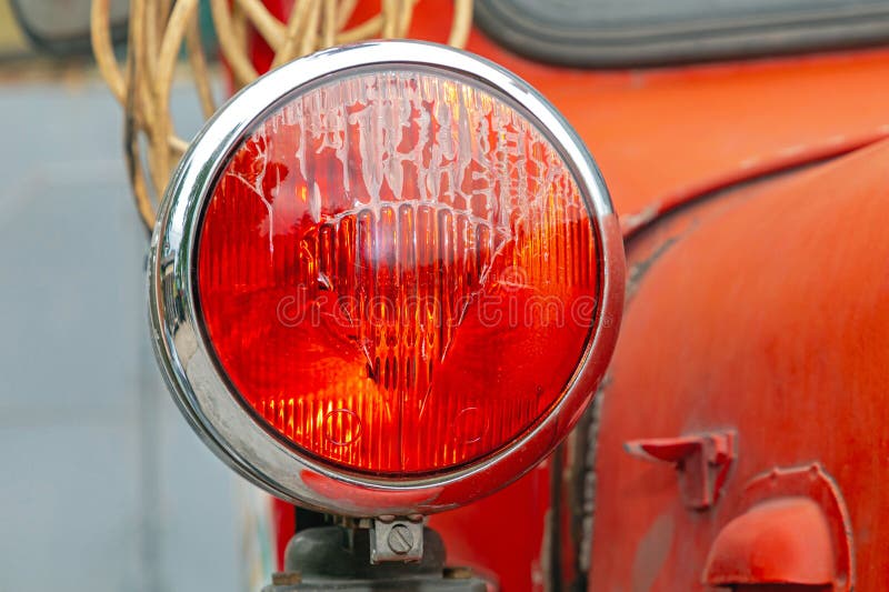 Emergency Flashing Red Light Stock Photo Image of retro, emergency