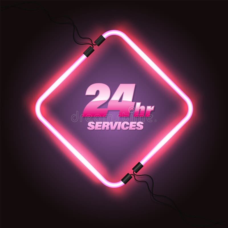 Emergency 24hr services royalty free illustration