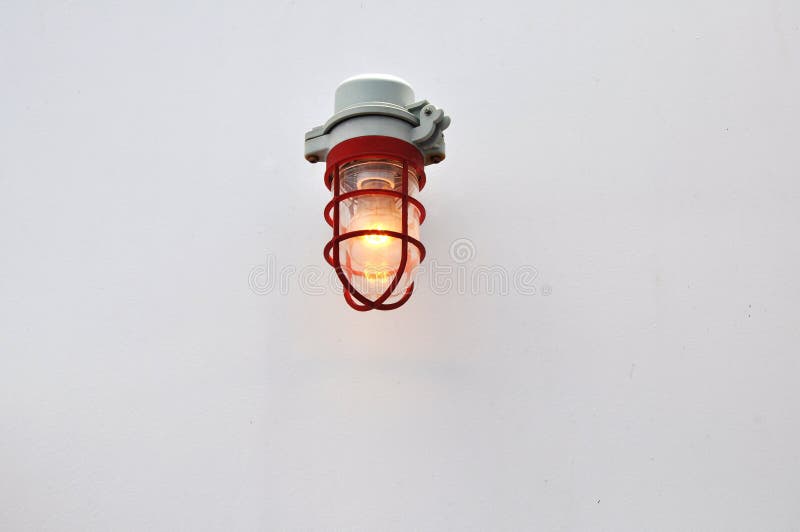 Emergency Light Auto Lighting Working When Power Outage By Battery. Stock  Photo, Picture and Royalty Free Image. Image 84209555.