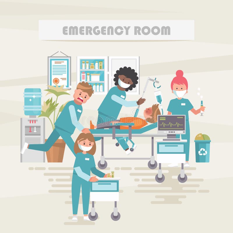 emergency room nurse clipart