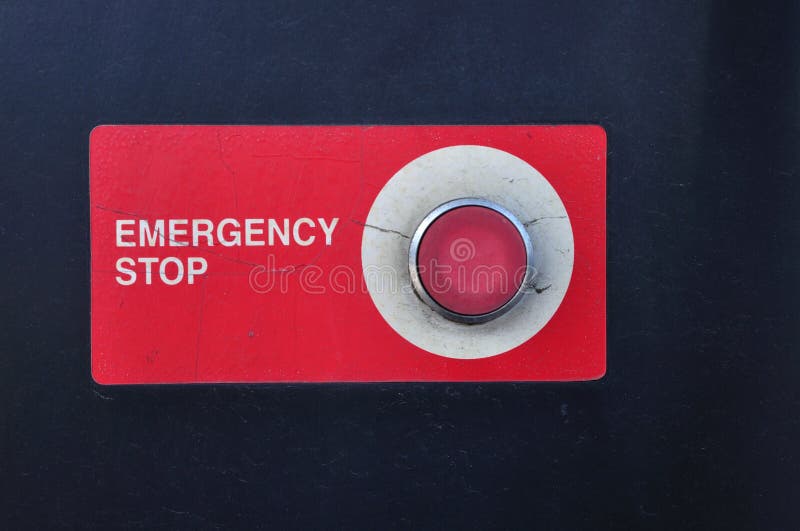 Emergency stop button of gasoline station for safety