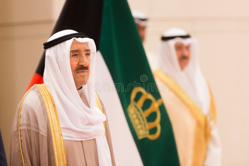 Emir De Kuwait Sabah AlAhmad AlJaber AlSabah Foto Editorial Imagem