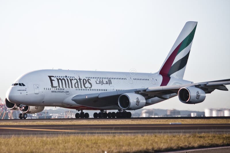 Emirates Airlines A380 on the Runway Editorial Photo - Image of international, commute: 10286166 Emirates Airlines A380 on the Runway Editorial Photo - Image of international, commute: 10286166