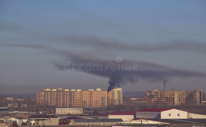 Emissioni di fumo nere fotografie stock Emissioni di fumo nere fotografie stock
