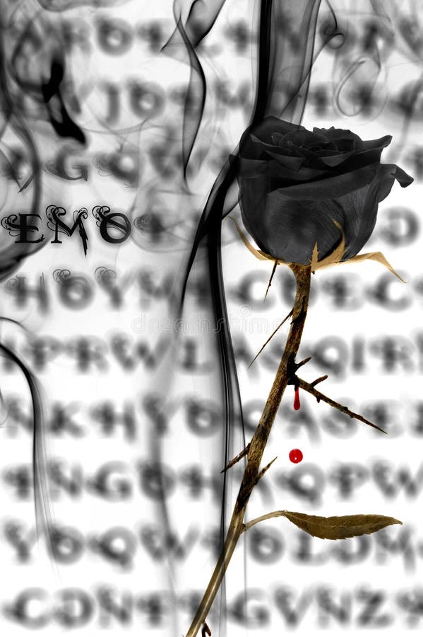 Emo rose stock photo. Image of love, punk, rose, beautiful 13604492